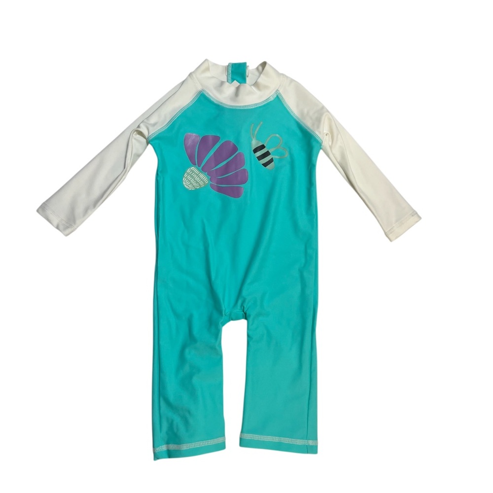 Blooming Flap Happy Rashguard Bathing Suit
